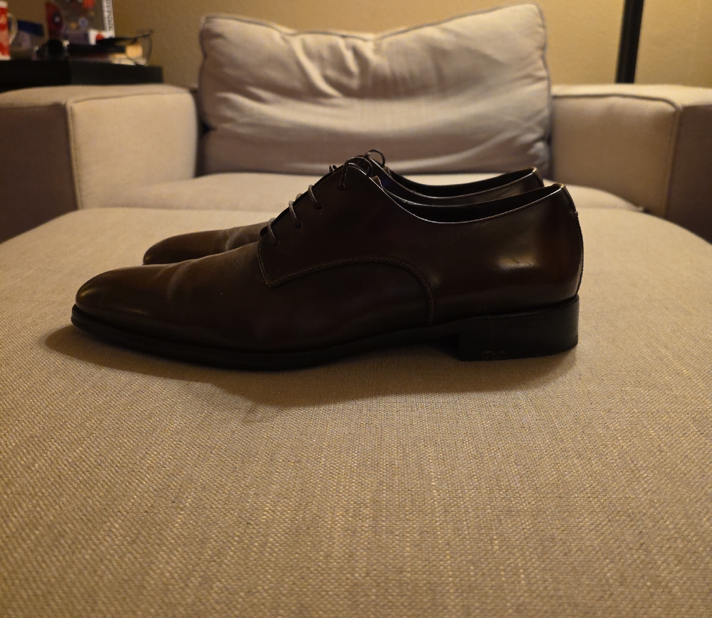 Salvatore Ferragamo Dark Brown Men's Oxfords